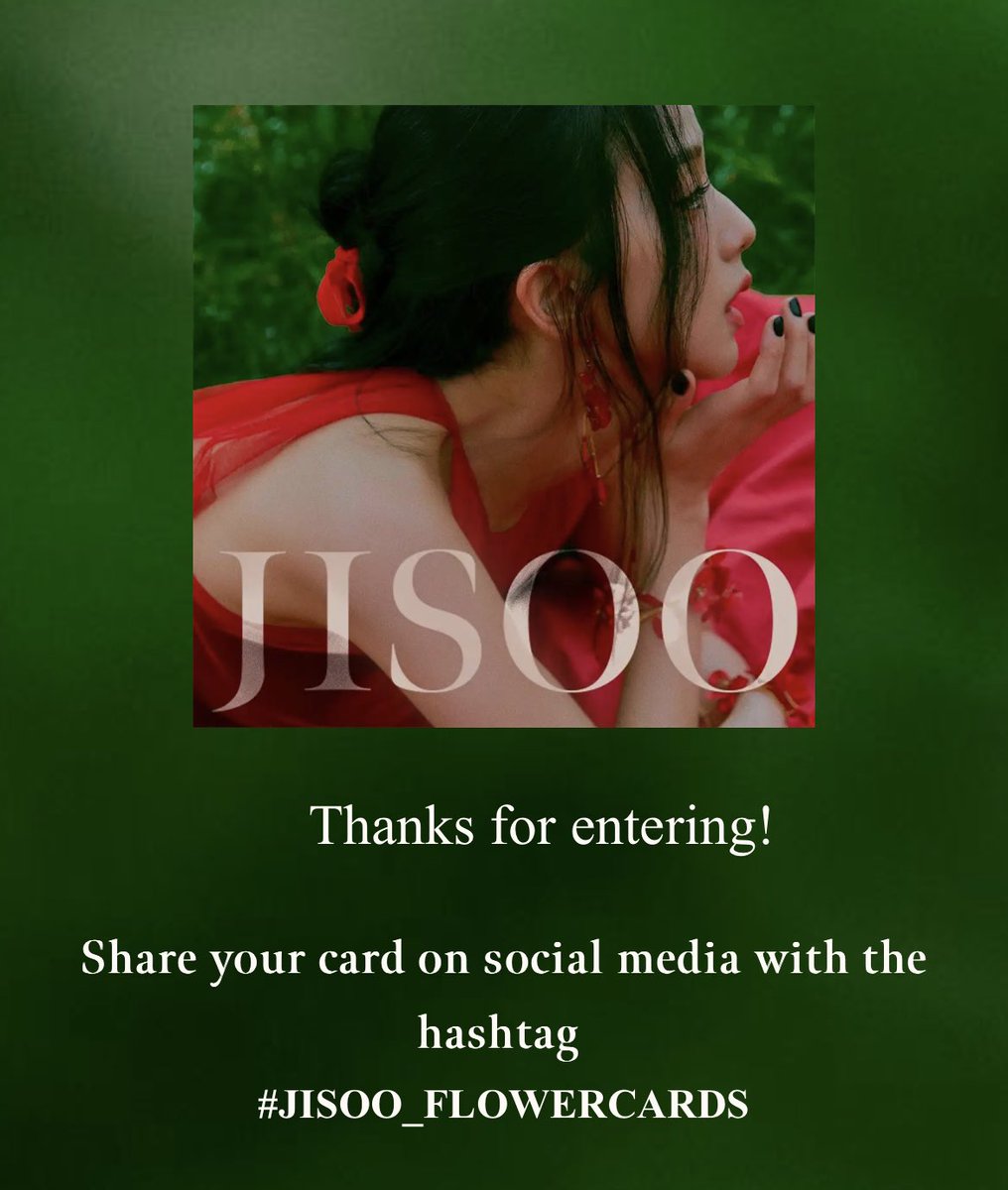 aashlyn_cho's tweet photo. anything for jisoo <333 
#JISOO_FLOWERCARDS https://t.co/QUZqaA7LH5