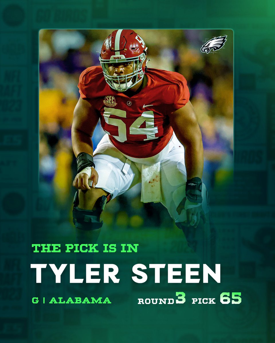 Eagles's tweet photo. Now, adding to the trenches, @ZzTylerzZ00

#NFLDraft | #FlyEaglesFly https://t.co/AGexYy7FHv