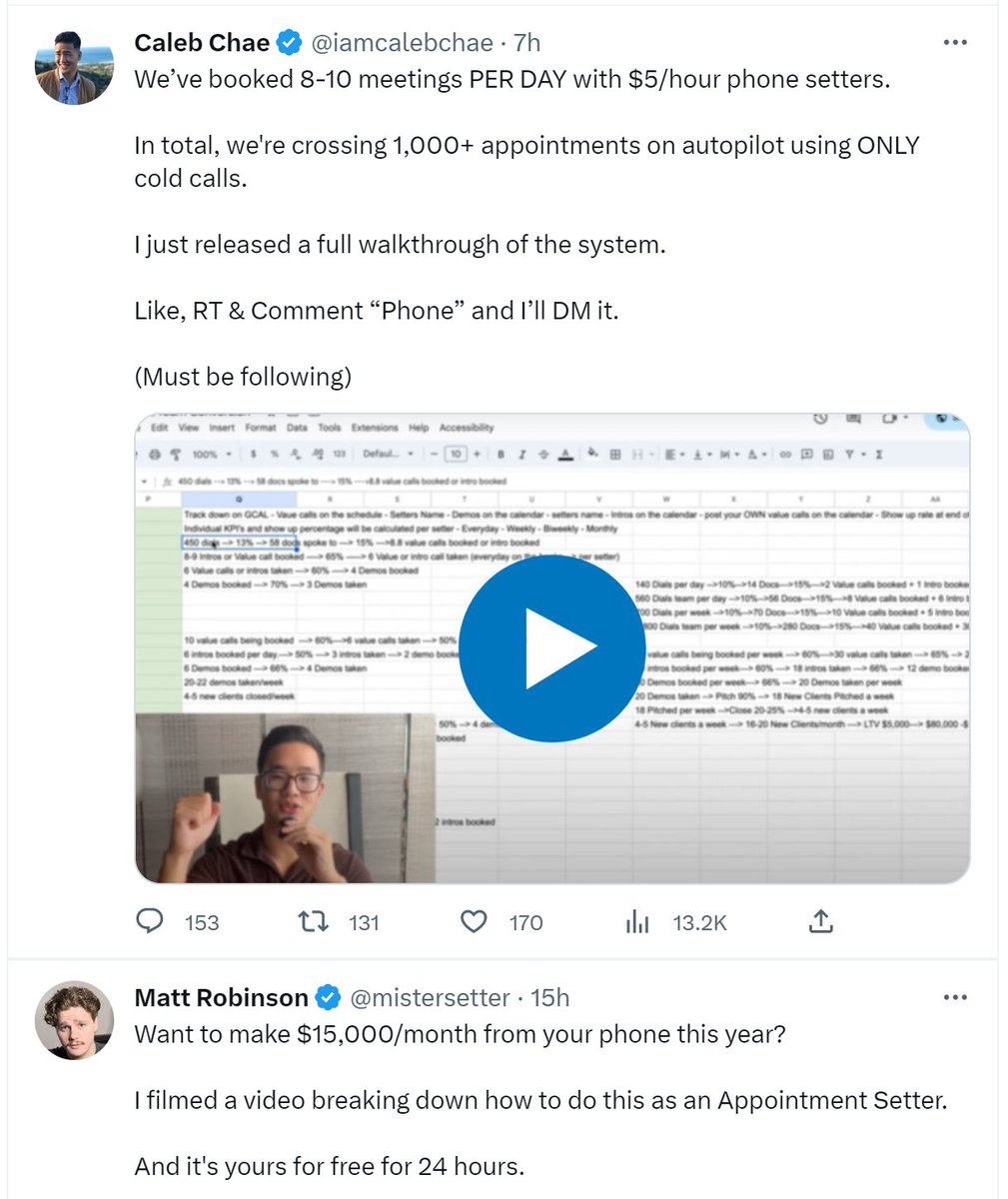 douglasholt's tweet photo. I am so confused. So am I going to make $5 an hour or $15,000 a month setting appointments? @iamcalebchae
@mistersetter https://t.co/U9jLdC4PVA