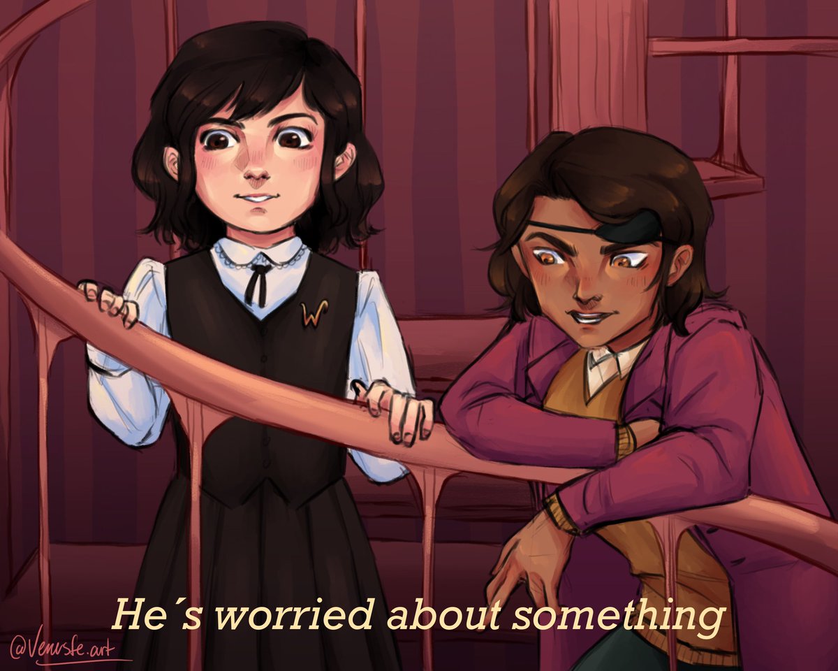 Venus_fe_'s tweet photo. I stayed up way past my bedtime to finish this
This scene from Wundersmith is literally so cute, I had to draw it!!
#nevermoor #nevermoorfanart #morrigancrow #jacknevermoor @digressica https://t.co/J7tT56cspQ