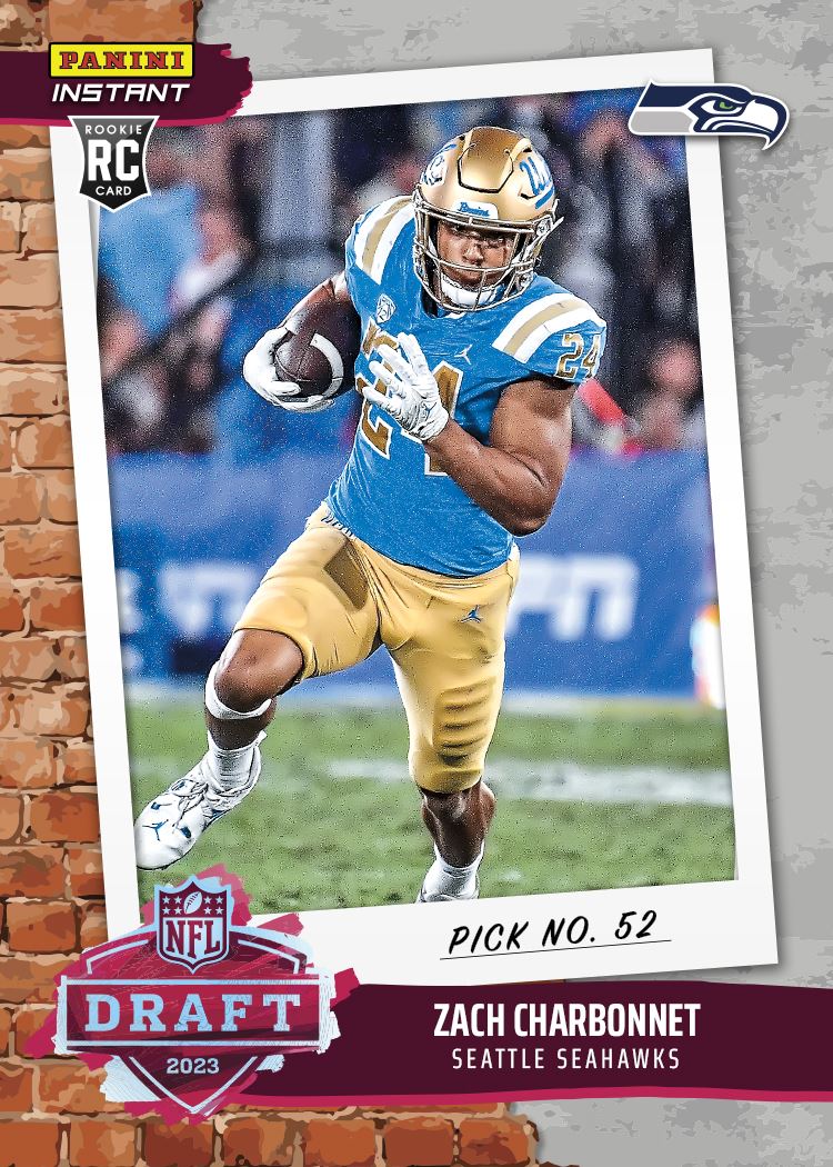 What up 12's! ☝️✌️ I'm honored to be a Seahawk. Let's get to work #GoHawks 🤝 @Seahawks #NFLDraft Check out my 1st Panini Instant Rookie card here! #PaniniNFT #RatedRookie qr.paniniamerica.net/2q8ub_em