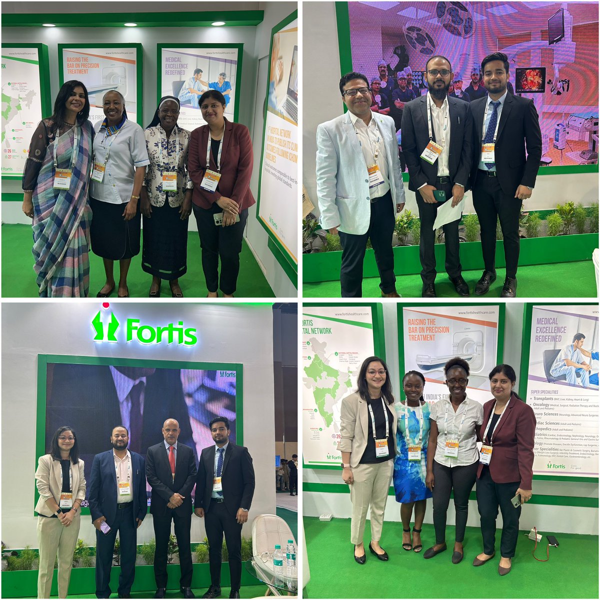 Pari26jan's tweet photo. Delegation visit at The Fortis Healthcare boot on day 1. The healthcare expo as a whole was a huge success, allowing industry leader professionals to come together &amp; collaborate effectively 
#G20India #AHCI2023 @ahcindia https://t.co/AV5eXjvhwo