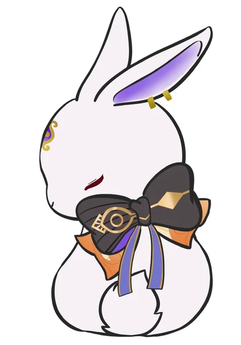 概念おリボンうさぎ
