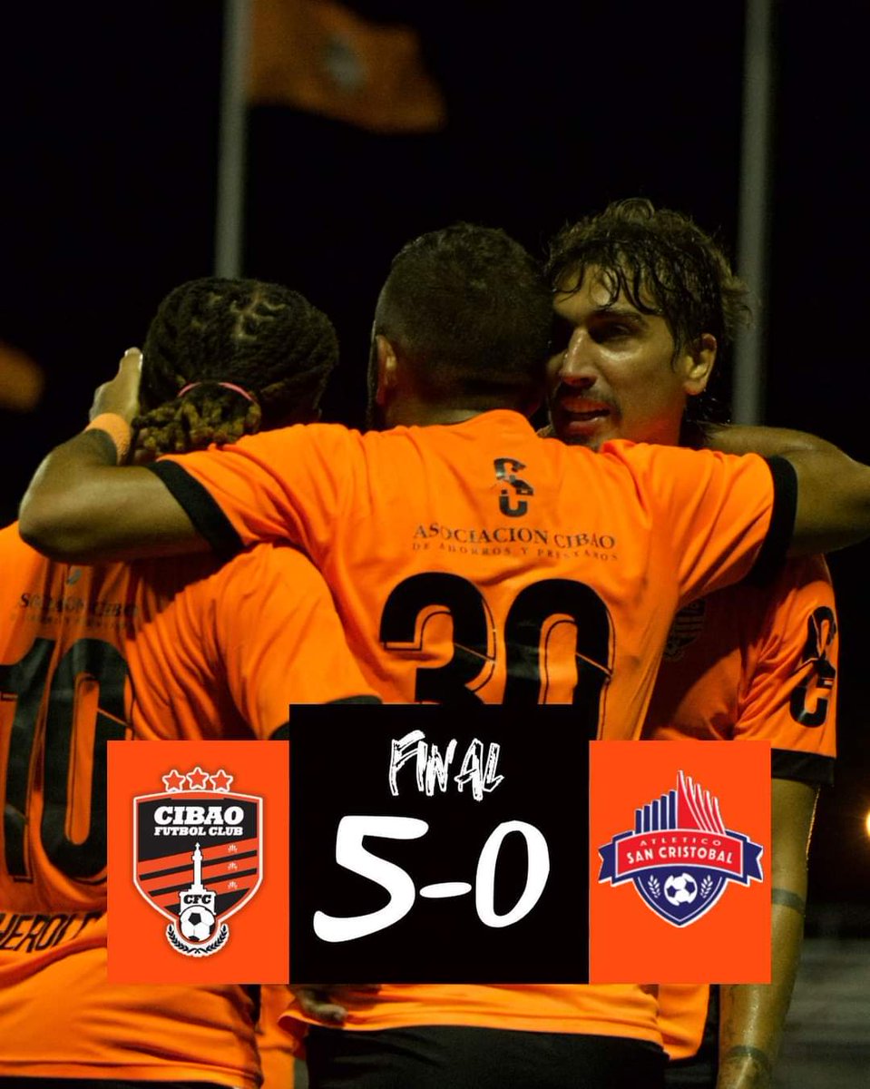 QuisqueyaReport's tweet photo. #DeportesQR | Los actuales campeones se afianzan en la cima de la tabla de la Liga Dominicana de Fútbol con una goleada en casa a los Atlético San Cristobal. https://t.co/D2jEctMyRU