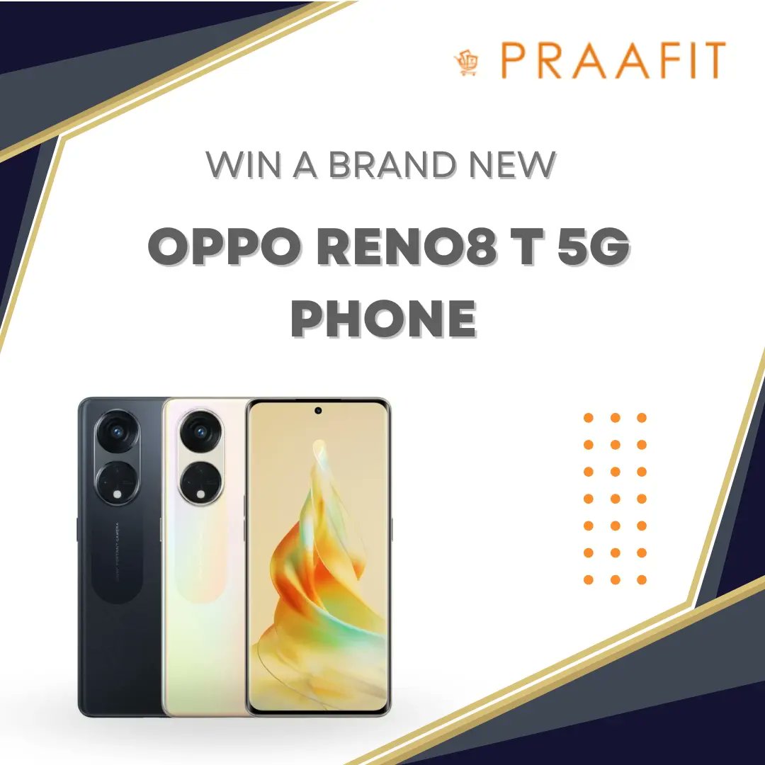 Praafit_'s tweet photo. 🎉 It's giveaway time! 🎉 We're giving away an Oppo Reno8 T 5G phone to one lucky winner! 📱

Participating is easy 🙌: Fill out the form: https://t.co/rETpyo4fnu

#Praafit #GiveawayAlert #WinAPhone #OppoReno8T5G #Contest #FillOutTheForm #BonusActions #GoodLuck 📲🤞🎁🎉📱🔥 https://t.co/JYc2k6758g