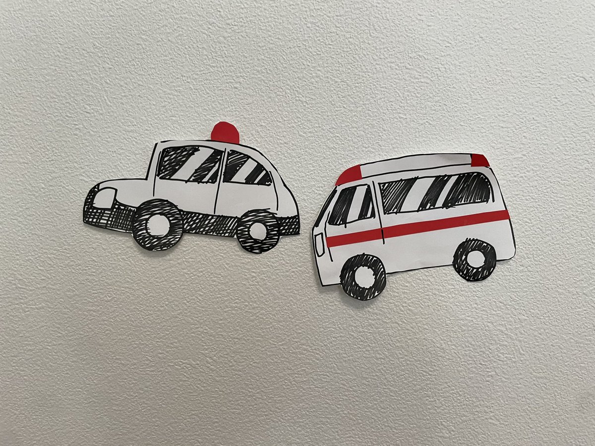 絵を描いて壁に貼った https://t.co/sENyFL85VI