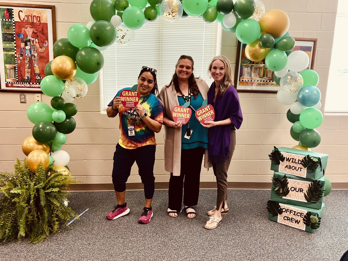 Before the Fiesta 🪅 fun- @NISDMead STEM, ART, & PE teachers won Resource Grants from @nisdnef Can’t wait to make a purchase for my vision of “Equipment for Equity” ⚽️ 🎯 Stay tuned…. #ThinkBig