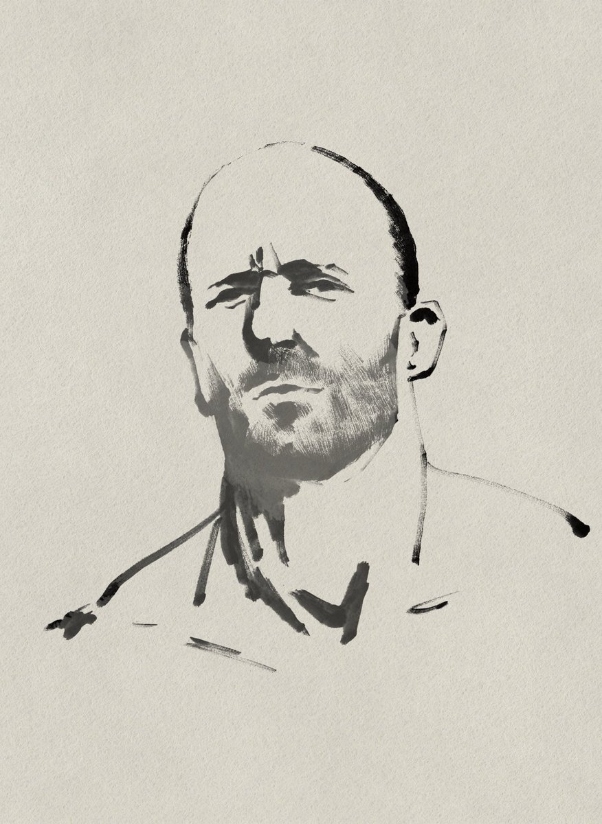 Kiki8101's tweet photo. ジェイソンステイサムを描いてみた😆

#水墨画 #zenbrush3 #ジェイソンステイサム #JasonStatham https://t.co/R2hHU6dSkv