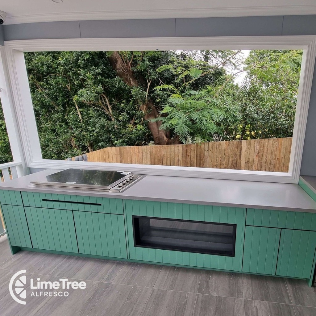 Transform your outdoor living space with our classy Ali Batten Painted PVC groove finish. This strong and durable outdoor kitchen finish will withstand harsh weather conditions and maintain its stunning appearance for years to come. Upgrade your outdoor … instagr.am/p/CrmdshfMyiW/