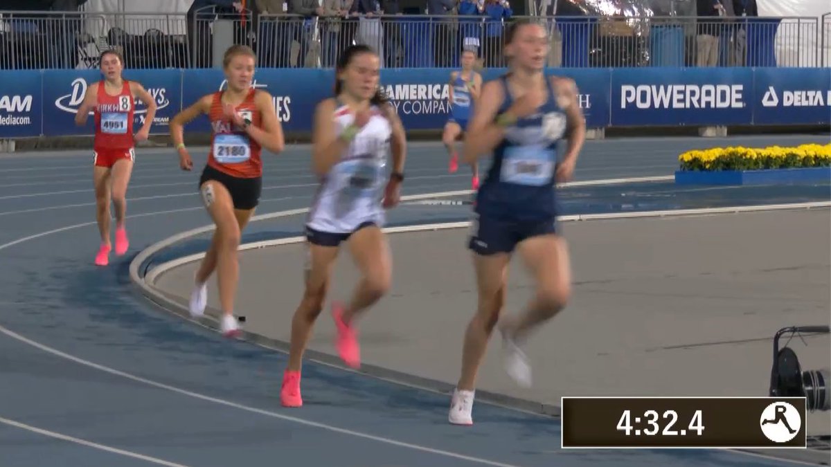 MOTrackFanatic's tweet photo. Josie!!! @kirkwoodtrack Jr JB runs 4:54.33 Mile for 4th in #DrakeRelays Girls Inv Mile! Putting Top-30 nationally, 
Time=4:52.6 1600 for MO#1 and US Top-55! https://t.co/9XzSGTb4iQ