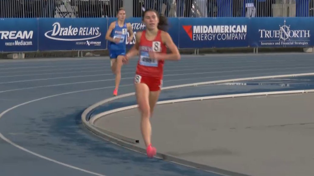 MOTrackFanatic's tweet photo. Josie!!! @kirkwoodtrack Jr JB runs 4:54.33 Mile for 4th in #DrakeRelays Girls Inv Mile! Putting Top-30 nationally, 
Time=4:52.6 1600 for MO#1 and US Top-55! https://t.co/9XzSGTb4iQ
