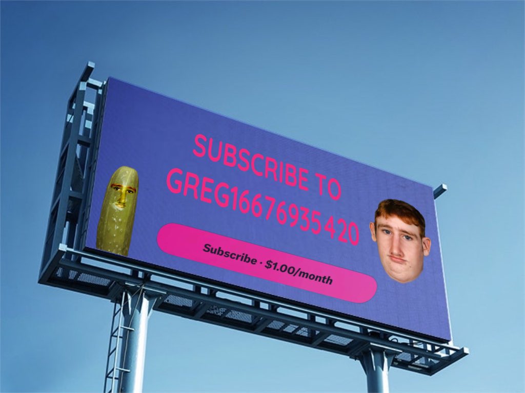 greg16676935420's tweet photo. I got a billboard https://t.co/RDub8eQJCb