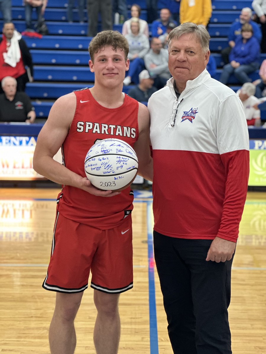 ohioBKcoaches's tweet photo. Congrats to Kyler D’Augustino of Alexander High School. Kyler was named MVP of the OHSBCA Boys North-South All Star Game. https://t.co/XFp5nAt8Pp