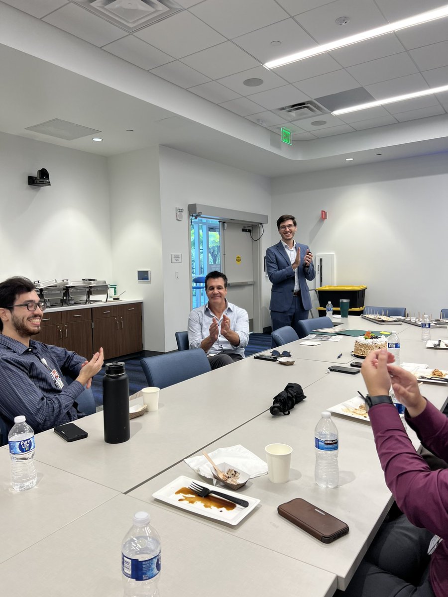 Finished symposium day with a  mentoring session with Dr. Van Waes, a program dinner, and cake for our Co-Director, Dr. Liebl’s birthday!