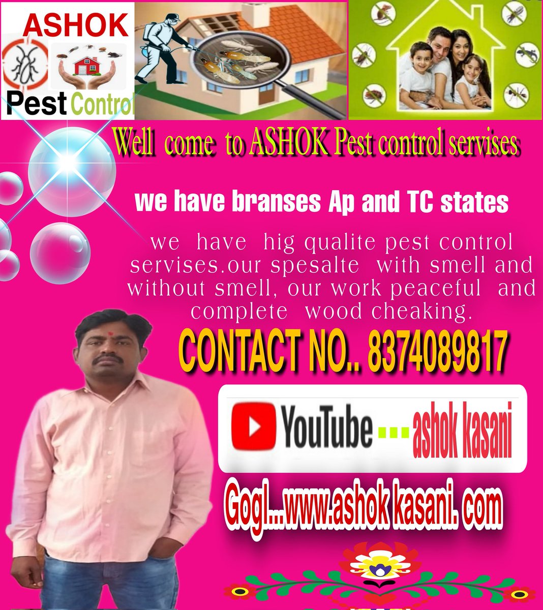ashokkasan23312's tweet image. #ashok pest control #AndhraPradesh #telgana