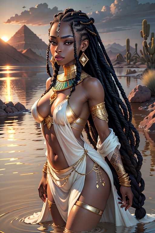 CardinaleSins's tweet photo. "Sunset in the Desert. One last walk through the oasis. Until tomorrow Dreamers. Have a wonderful rest."

@Nia_Yodayo @Shialyns @YodayoWaifus 
#YodayoAI #VtubersUprising #VtubersEN #aicharacterportrait #AIArtwork https://t.co/hfAMC34PKo