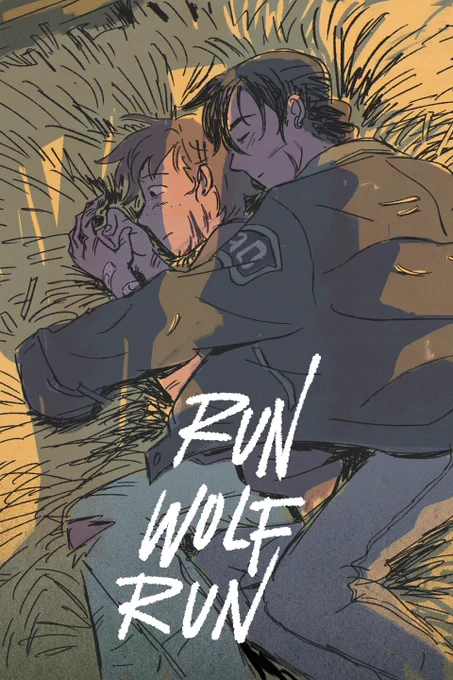 ✨part 1+2 of my comic "run wolf run" can now be downloaded in pdf form on my itch/io!! this is how i would like it to be read preferably until i figure out how to set up my own flippable website for them. everything is free to read and will be for future continuations (🔗below)