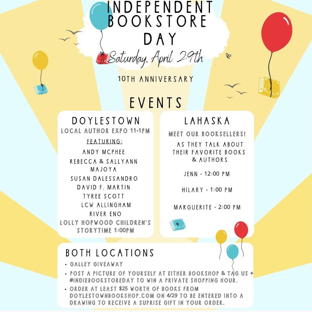 Join me and LCW Allingham at the Doylestown Bookstore tomorrow...it's gonna be a good time!

#indybooks #indybookstore #incubate #workinprogress