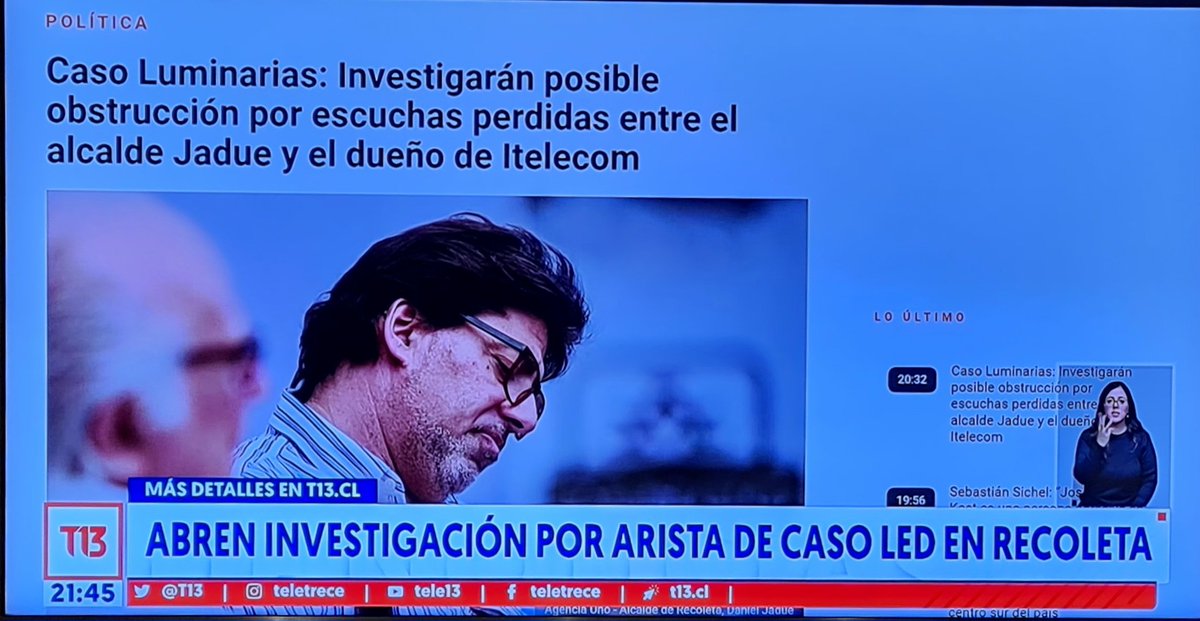 EricEFV1108's tweet photo. Se abre Investigación Penal en contra de @danieljadue por arista de Caso Luminarias. Por fin la justicia está haciendo su trabajo, Recoleta y el país esperan verlo tras las rejas. https://t.co/vv8i08RNkV