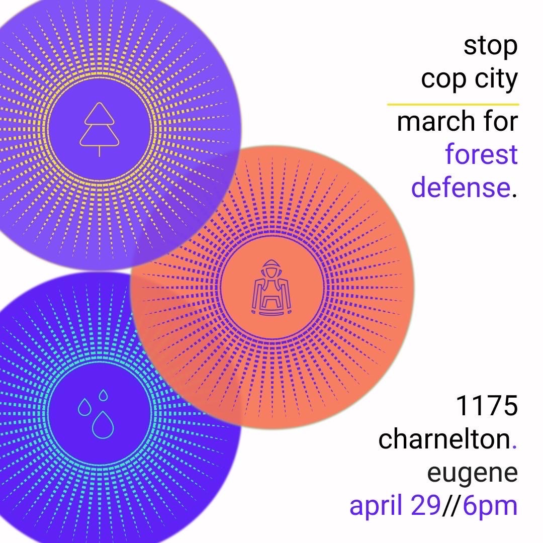 This is tomorrow! Bring all your friends, we hear it’s going to be a party! 🏴

#StopCopCity #Eugene