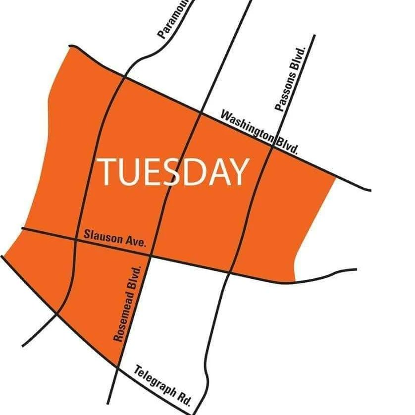 PicoRiveraCity's tweet photo. Attention Residents: If your regular schedule Trash Pick Up day is on Tuesdays, then Saturday, April 29, will be your collection day for NASA Services Bulky Item Pick Up.

Please be sure to have all your items out by 6:00 a.m.

For more information, call 1.888.888.0388. https://t.co/Y3ysgb6slp