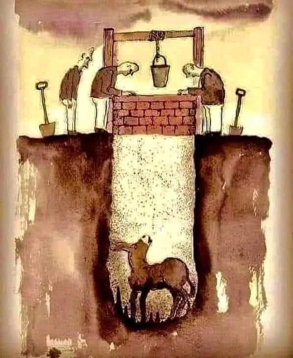 MonaLee41142040's tweet image. NEVER GIVE UP AND BE THE SOLUTION.🪷
--------------------------

One day a farmer’s donkey fell into a well. The animal cried loudly for hours, while the farmer tried to find something to do to get him out.

Finally, the farmer decided that the donkey was old and the well was