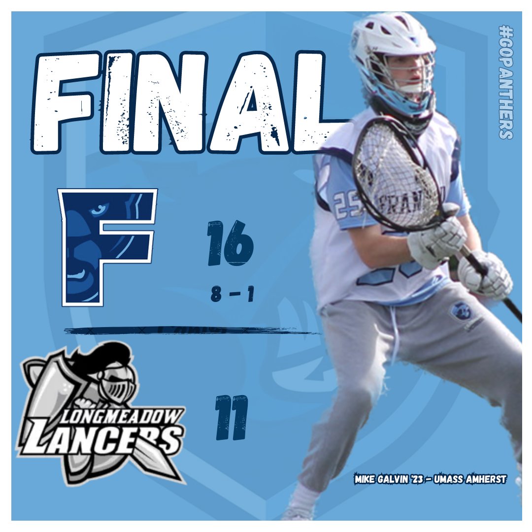 Boys Lacrosse = Franklin, 16 vs. Longmeadow, 10 – Final