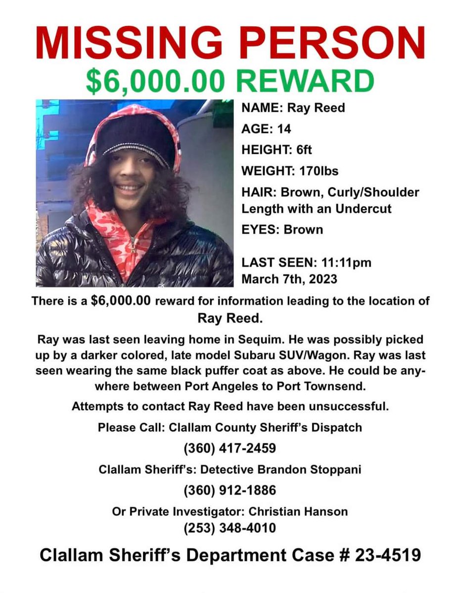 GeorgiaGrown624's tweet photo. #RayReed is #Missing from #Sequim #Washington https://t.co/thQmcoasgc