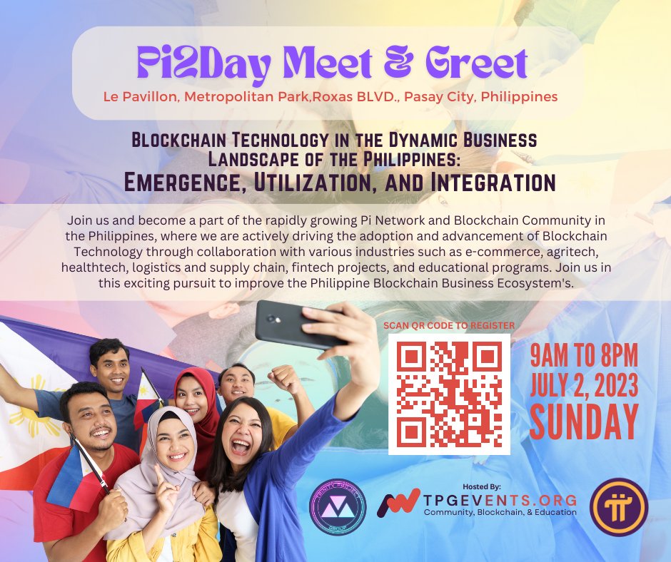 michael_ceo's tweet photo. 🚀 Blockchain Technology in the Dynamic Business Landscape of the Philippines: Emergence, Utilization, and Integration.  

✅ Please register at https://t.co/cVPeUDIWFU  

#GCV314159 
#TPGecosystem 
#EpiMall 
#WhatIDoForPi 
#PiNetwork 
#Pi2DayMeetandGreet2023 
#TPGevents https://t.co/Di5PVuNTHl