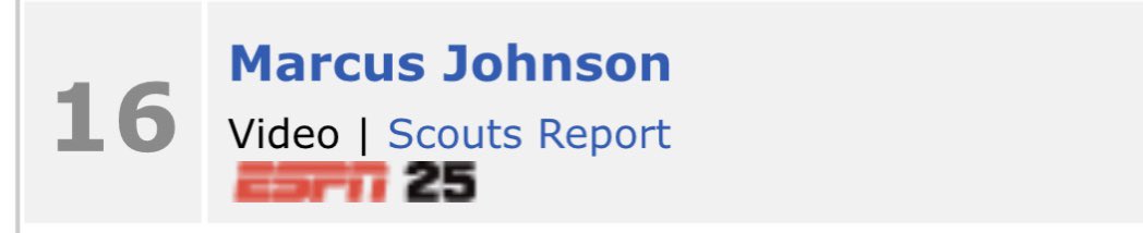 Marcus_J32's tweet photo. I’m thankful to be included in @ESPN Top 25 Prospects List. https://t.co/cg2qR7J9Cx