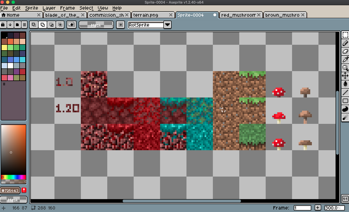 goblingrowl's tweet photo. hold on im cooking up another side project 👀🍳

#pixelart #aseprite #minecraft https://t.co/aT7UKHLdFH