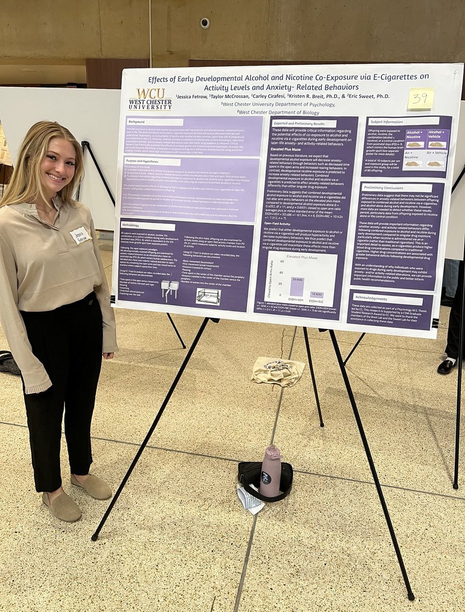 In the spotlight: “Effects of Early Developmental Alcohol and Nicotine Co-Exposure via E-Cigarettes on Activity Levels and Anxiety-Related Behaviors” 📊