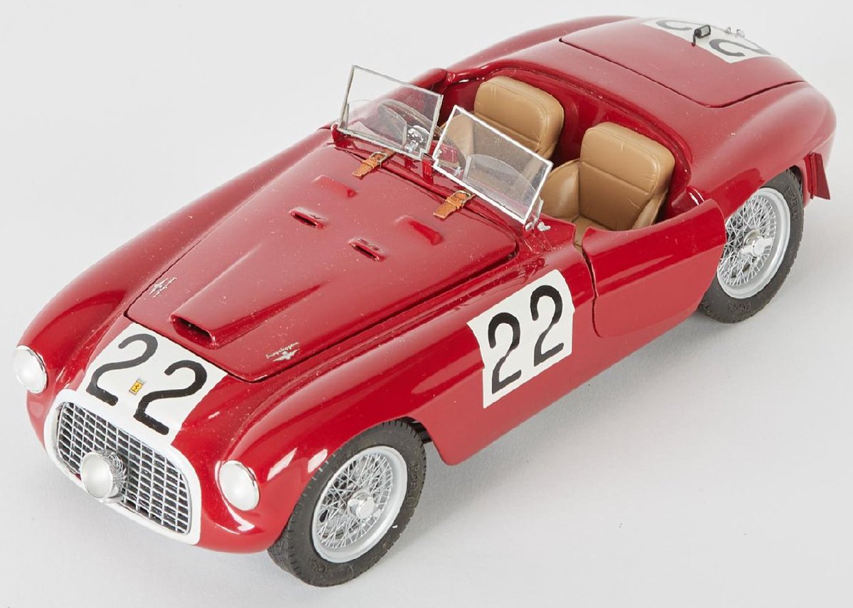 UltimativCars's tweet photo. The #NZ-auctioneer #Webbs will offer on Apr 30th a lot w/:
the #Ferrari #166MM #Barchetta "#22" by #CMAModels (in 1:14); this particular unit is n°53/75
&
the 166MM-engine in 1:14 (as n°27/100 units).
Lot n°15: https://t.co/fRKUJfag7U
@legal_cc @MOYO78967830 @SmallScaleModel https://t.co/ASLFuWoTSZ