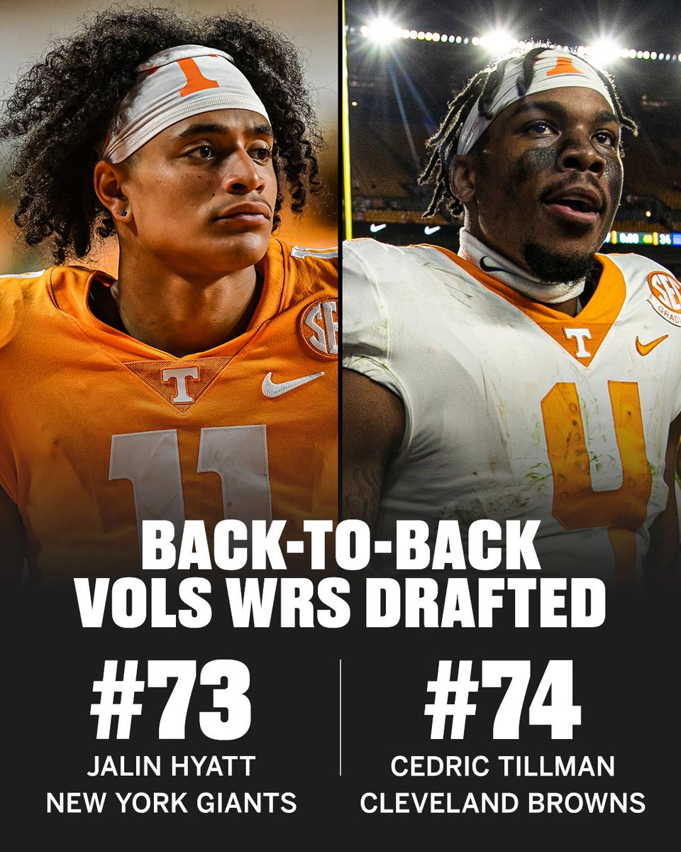 SECNetwork's tweet photo. THOSE @Vol_Football WIDE RECEIVERS 🔥🔥 https://t.co/c0qJYSqiFM