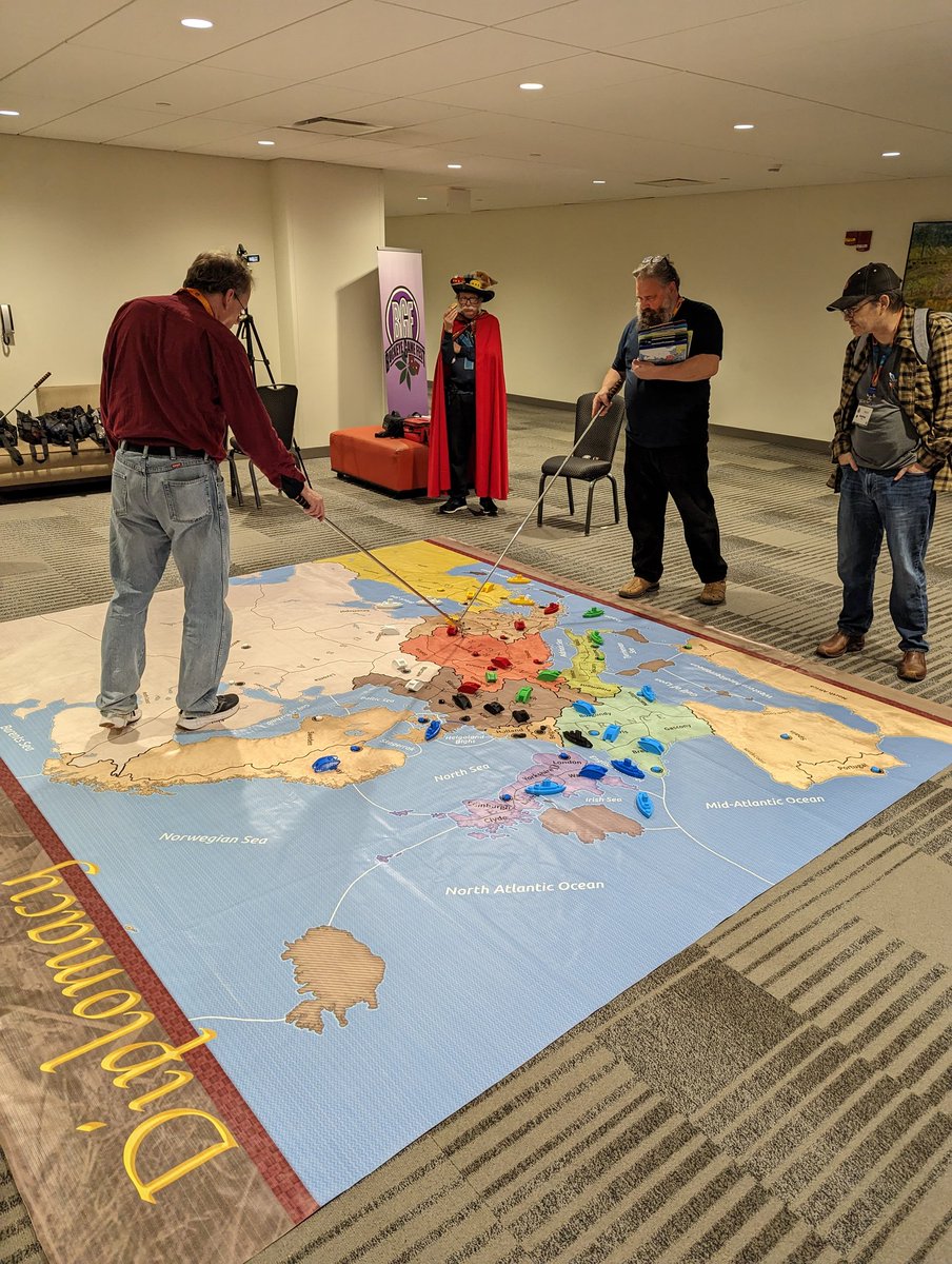 Giant Diplomacy at BGF! 
Thanks to <a href="/PlayRenegade/">Renegade Game Studios</a> for the swag for the players!!