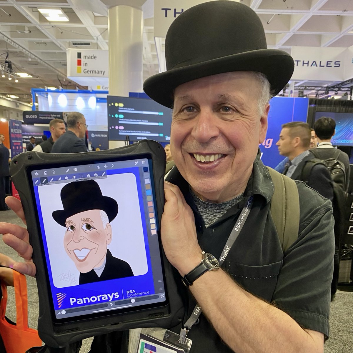 Did the @RSAConference this year on behalf of @panorays, an Israeli security mgmt co. Some of my faves....

#ThirdPartySecurity #datasecurity #ransomware #phishing #cybersecurityawareness #malware #informationsecurity #infosec #cybersecurity @RSAC #digitalcaricatures
