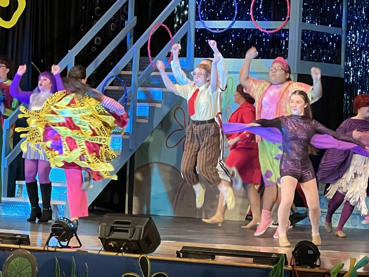 BrickSupt's tweet photo. Kudos to Brick Township HS’s @BTHSDragons BTHSDramaClub cast and crew of “SpongeBob the Musical”!  Phenomenal performance. Packed house for opening night. Bravo!!  @Brick_K12 https://t.co/S7STWsy8rD