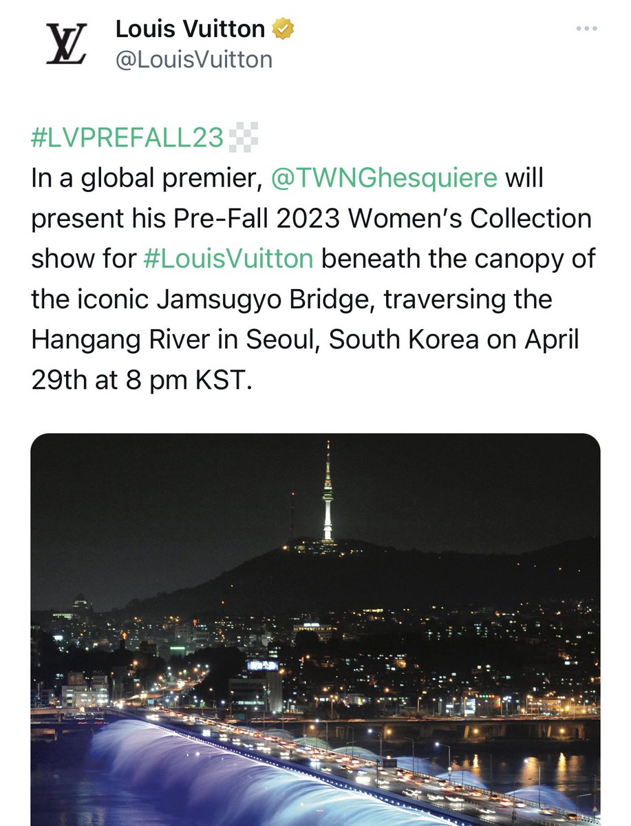 FELIX CHARTS on X: 🐥 #FELIX will attend Louis Vuitton Pre-Fall Women's  show in Seoul TODAY❤️‍🔥 Tune in for trending party at 7:30pm KST 🥳 🗓️  Apr 29 ⏰ 7:30pm KST (Trending