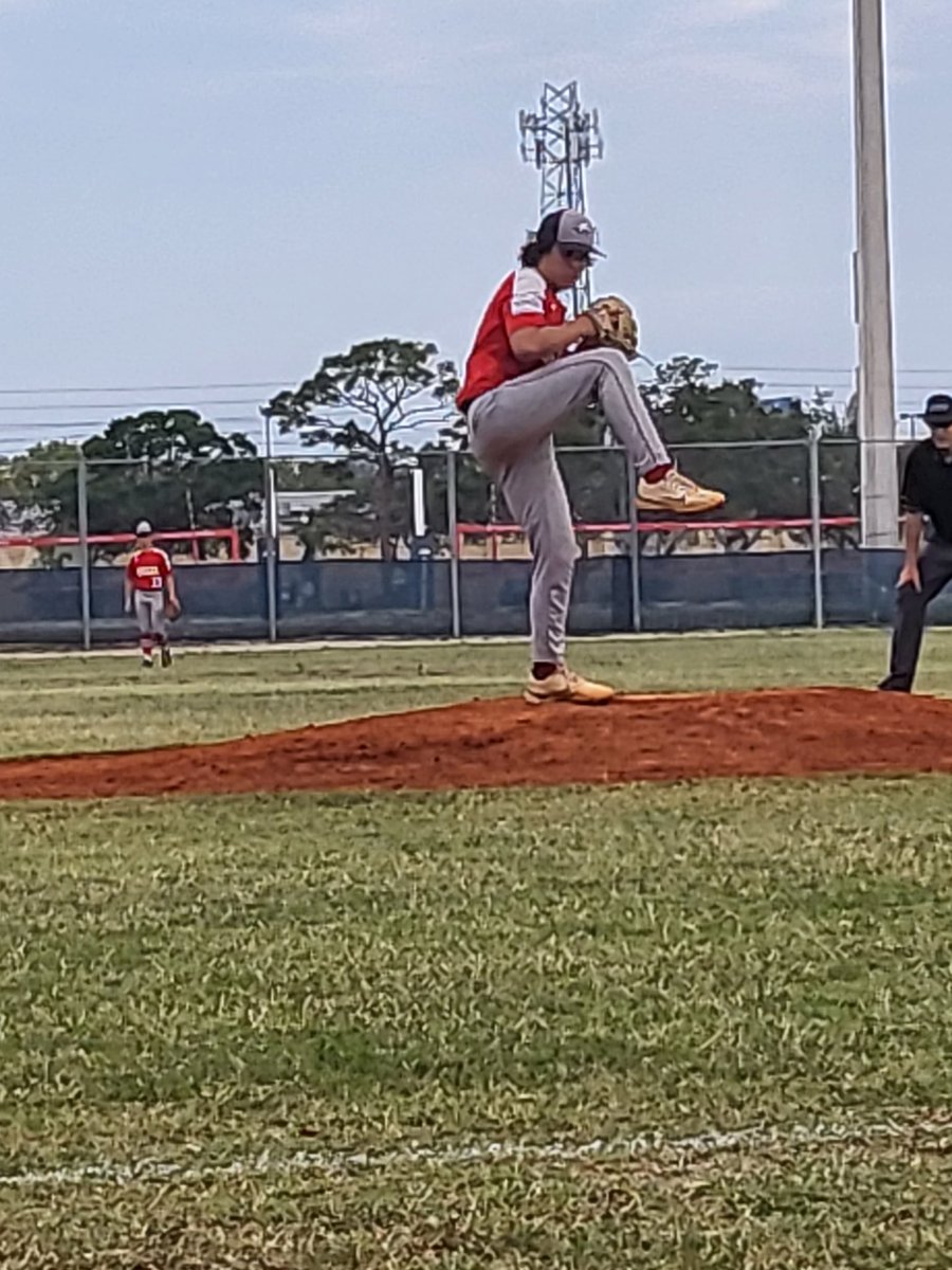MarkFStrickland's tweet photo. @tystrickland99 on the bump tonight against Largo. Pitched 1 1/3 w/ a K. And had a single to right field to get the team going. https://t.co/ekuC0hFRoL