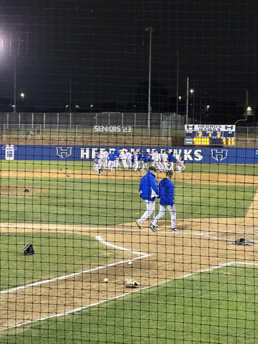 Hawksgirlsoccer's tweet photo. Congrats @HebronBaseball for winning tonight to become District Champions!🥇 https://t.co/K1dKFCz1c7