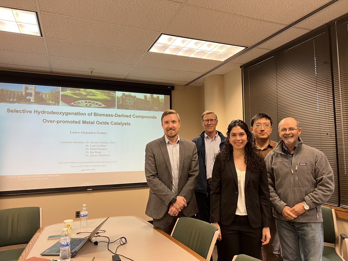 OUCrossley's tweet photo. Congratulations to Dr. Laura Alejandra Gomez @AlejaGomezOU for delivering an excellent PhD defense today! We are all so proud of you Alejandra! @OU_CBME @OUCMC @resasco https://t.co/3W9ZZOaf70