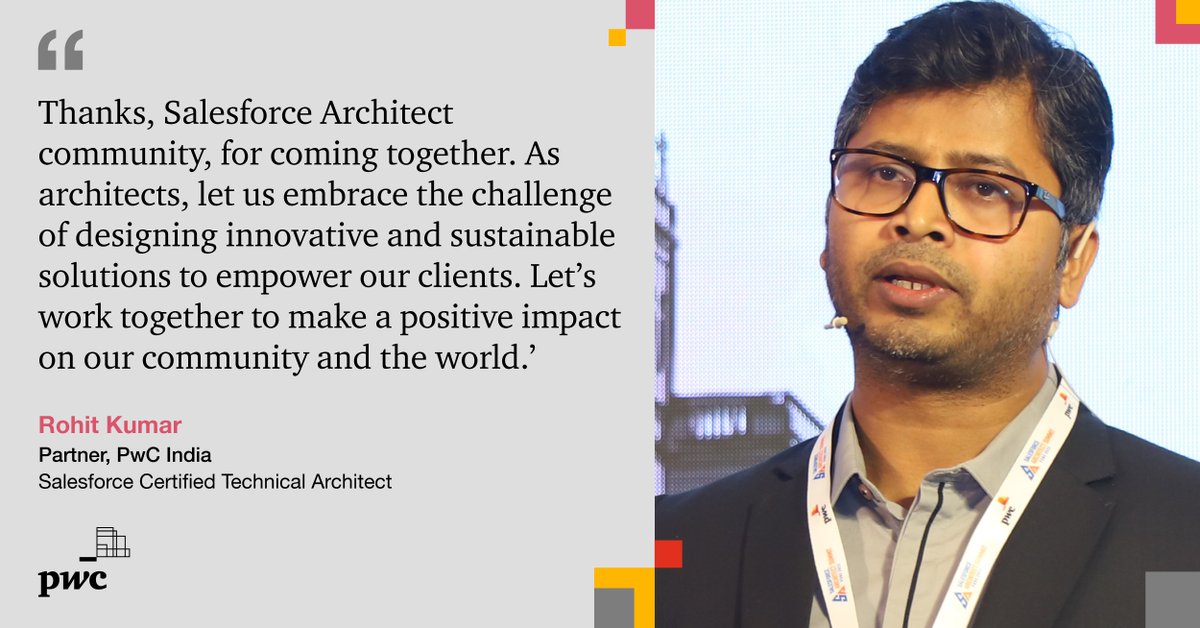 PwC_IN's tweet image. We’re proud to be a Diamond sponsor of the Salesforce Architect Summit 2023, a community-led event designed to assist aspiring Salesforce Architects on their journey to becoming Certified Technical Architects.

#SalesforceArchitectSummit