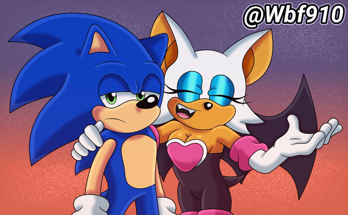 wbf910's tweet photo. Sonic and Rouge IDW Redraw ✨️

Since people are doing a panel redraw of this frame of Sonic and Rouge from the Sonic IDW Issue #59, I decided to do the same!

#SonicTheHedgehog #RougeTheBat #sonicidw #sonicfanart https://t.co/hUJ4sPsArf