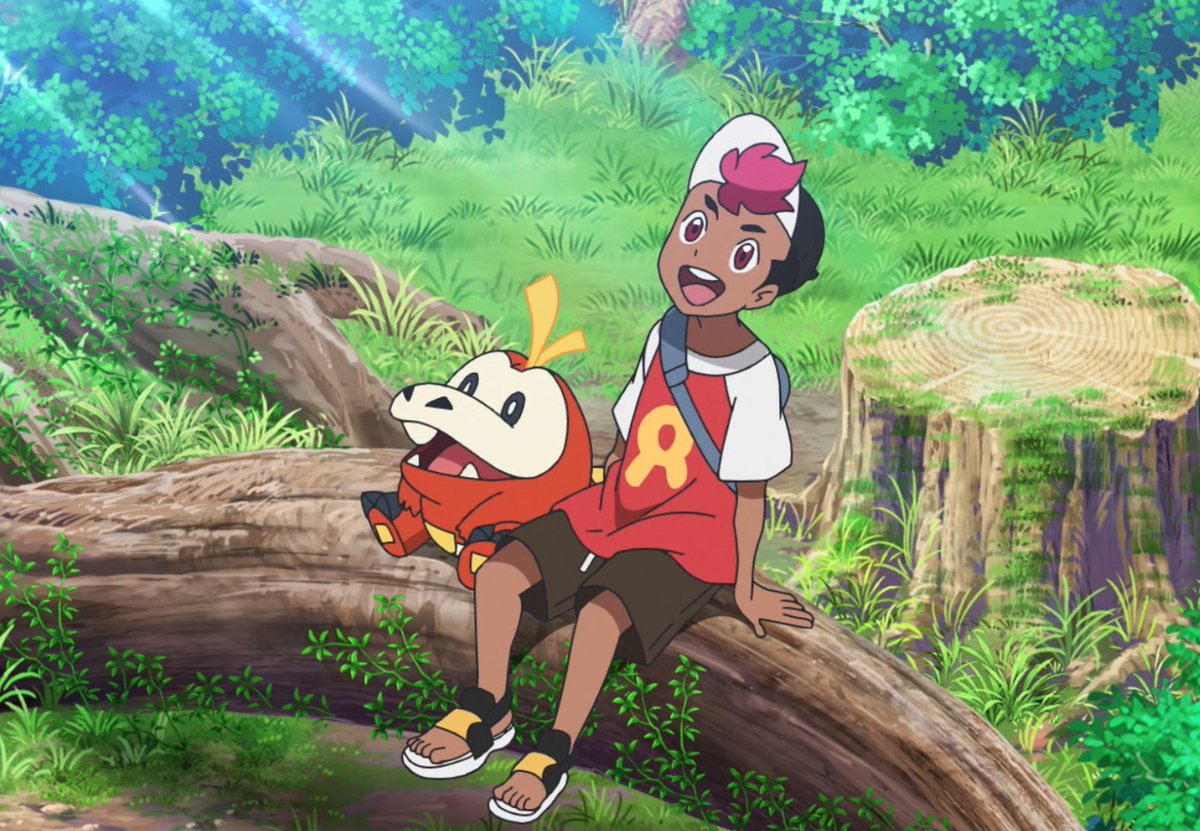 rickeybot's tweet photo. OMG #fuecoco is singing in #PokemonHorizons! My starter!!! 🥰🥰🥰 #Hogator https://t.co/S4lwC1OAdc