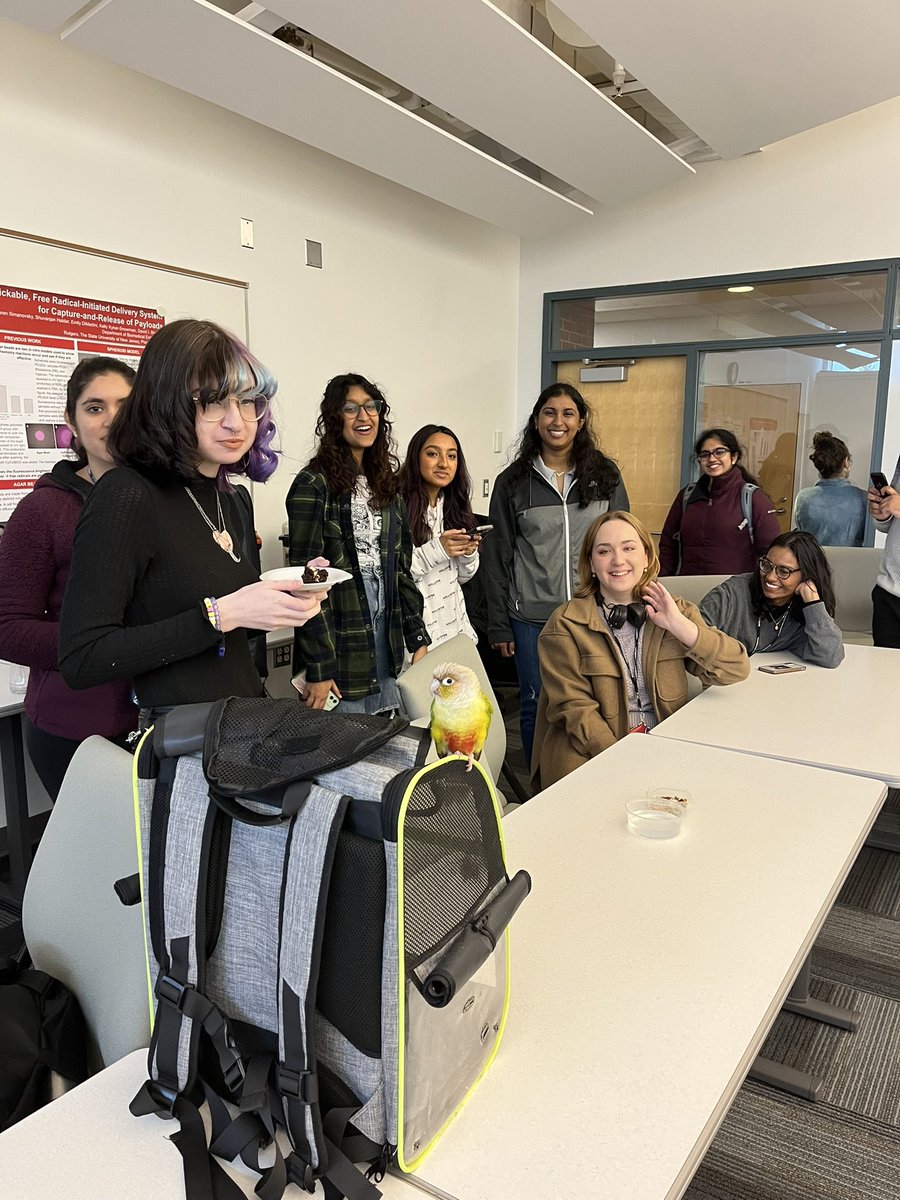 KristenLabazzo's tweet photo. Piña was a hit at the @BMERutgers de-stress event! Finals start next week and the students needed some pet therapy! https://t.co/DuEwIq0oXj