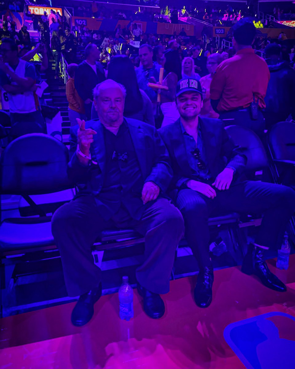 mcten's tweet photo. Look who’s in the building for Lakers-Grizzlies Game 6 👀 https://t.co/oByjQpON5u