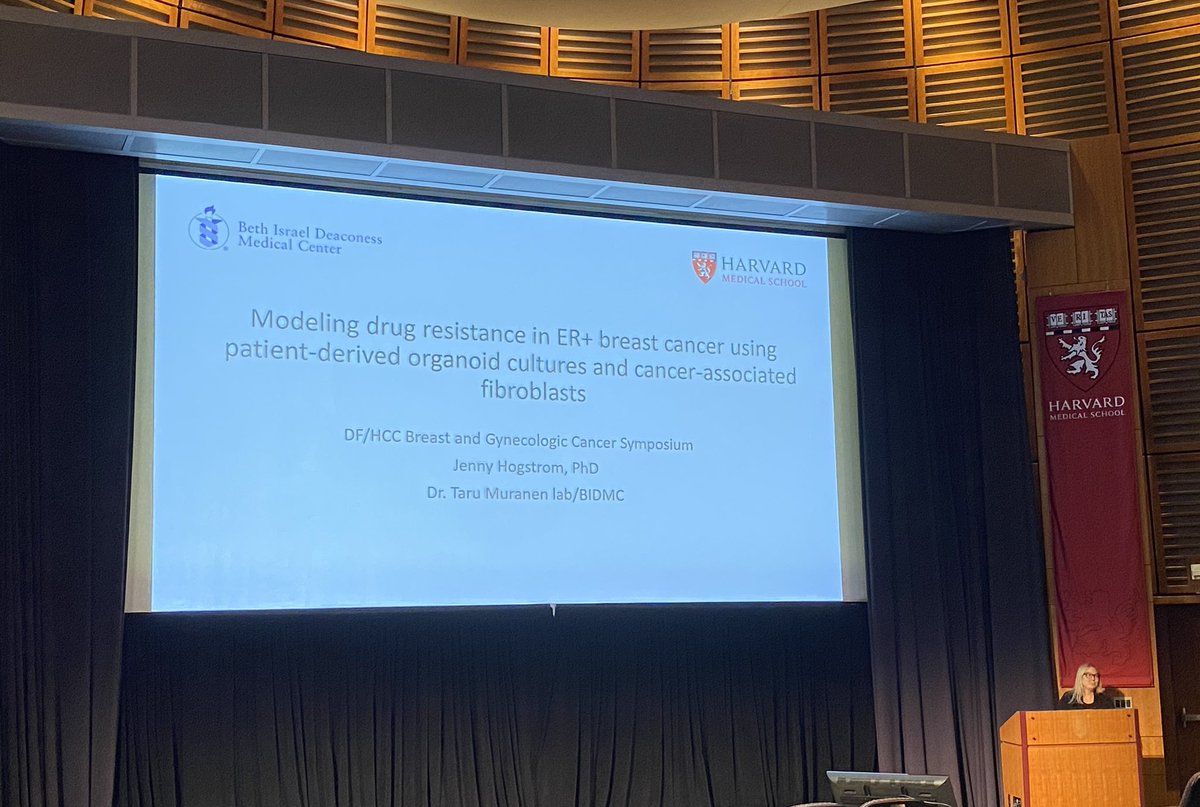 LabMuranen's tweet photo. @HogstromJenny gave an awesome presentation at DF/HCC cancer symposium today! Her presentation recapitulated her work in establishing patient drived ER+ organoid lines to investigate adaptive resistance in breast cancer! Amazing work Jenny!! https://t.co/tJGHC2u6Wv
