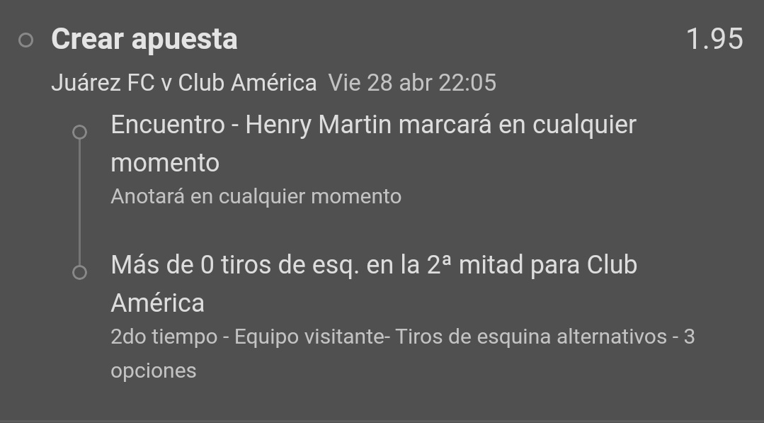 Hasbu_Apuestas's tweet photo. Pick de Juárez vs América 🐎🦅

Henry la bomba Martín hace gol, busca tener el trofeo al máximo goleador de la liga.
+0 tiros de esquina en la segunda mitad. 👏 (1.95) 
#LigaBBVAMX https://t.co/5h09cXamay