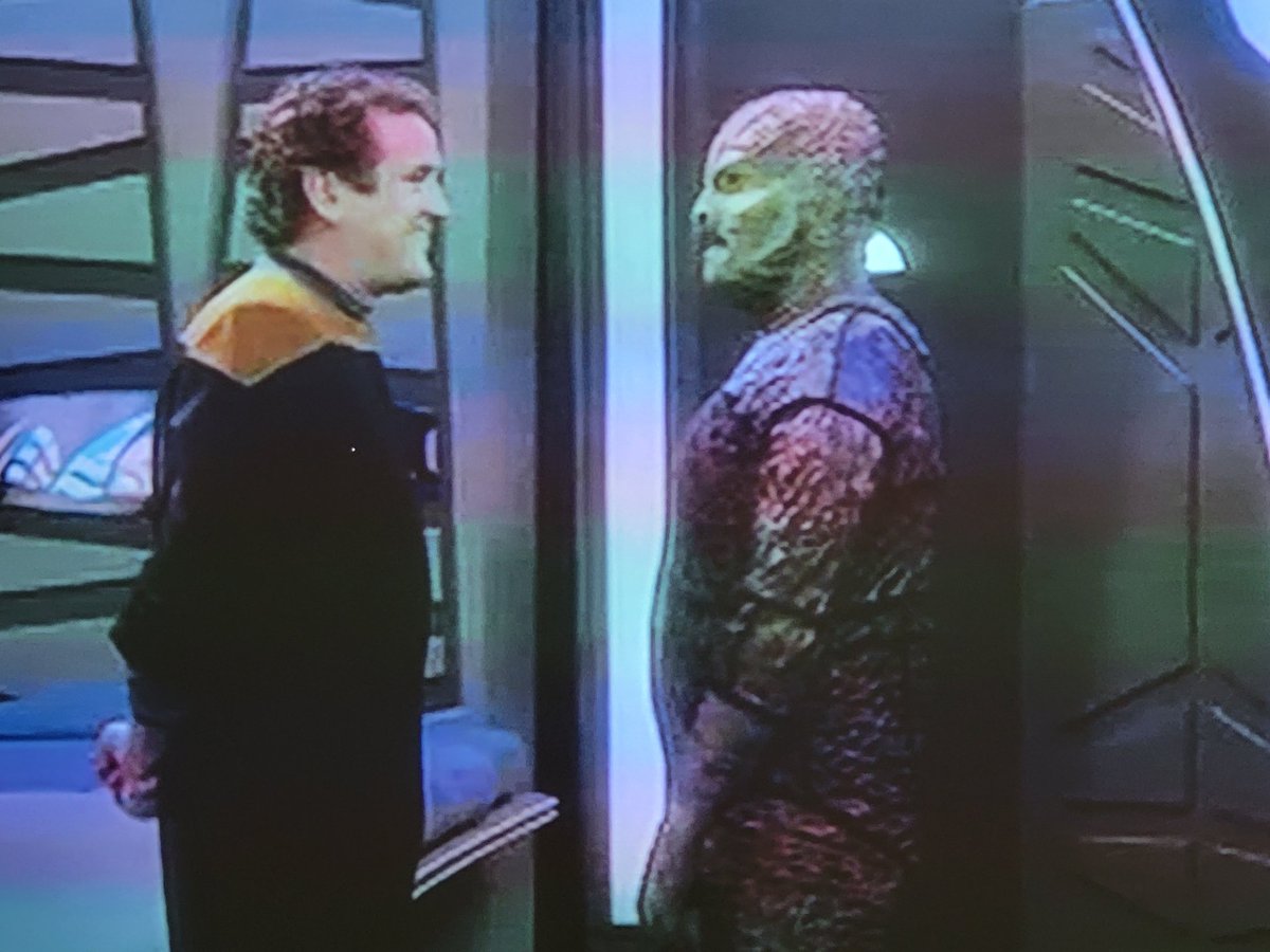MyPhotoninja2's tweet photo. Watching the #DS9 episode: Captive Pursuit. I've realized all first contacts would go smoothly if they sent Miles O'Brian instead of dress uniformed teams of diplomats.
#StarTrek #AllStarTrek #stds9 #tosk https://t.co/P636ZB3Wxj