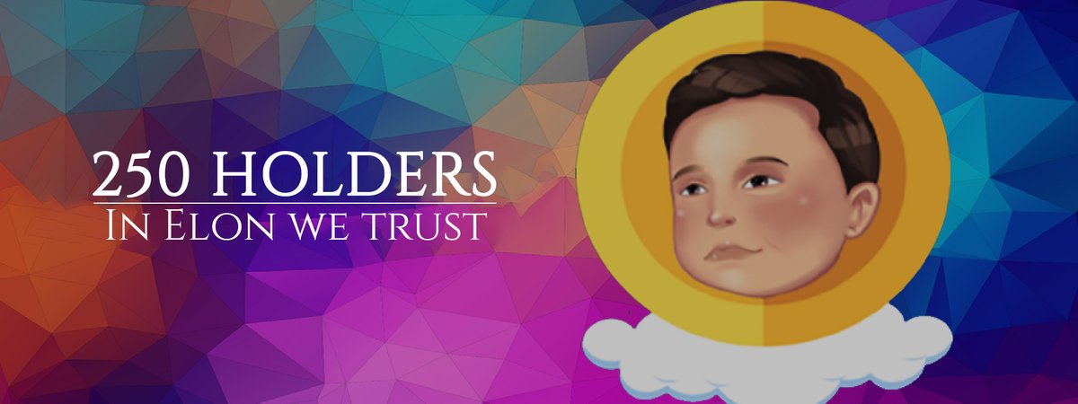 BabyMuskERC20's tweet photo. 250 Holders! We are getting big!

#babymusk #growing https://t.co/LcIp9zIM3H